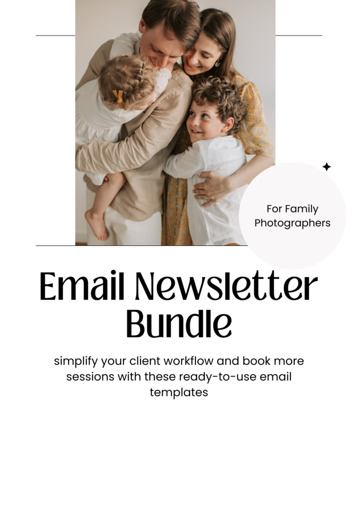 newsletters for family photographers