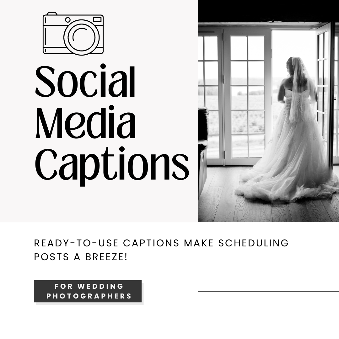 done-for-you social media captions for wedding photographers